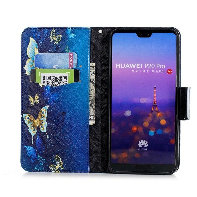 Κάλυμμα Huawei P20 Pro Πεταλούδες Στη Νύχτα