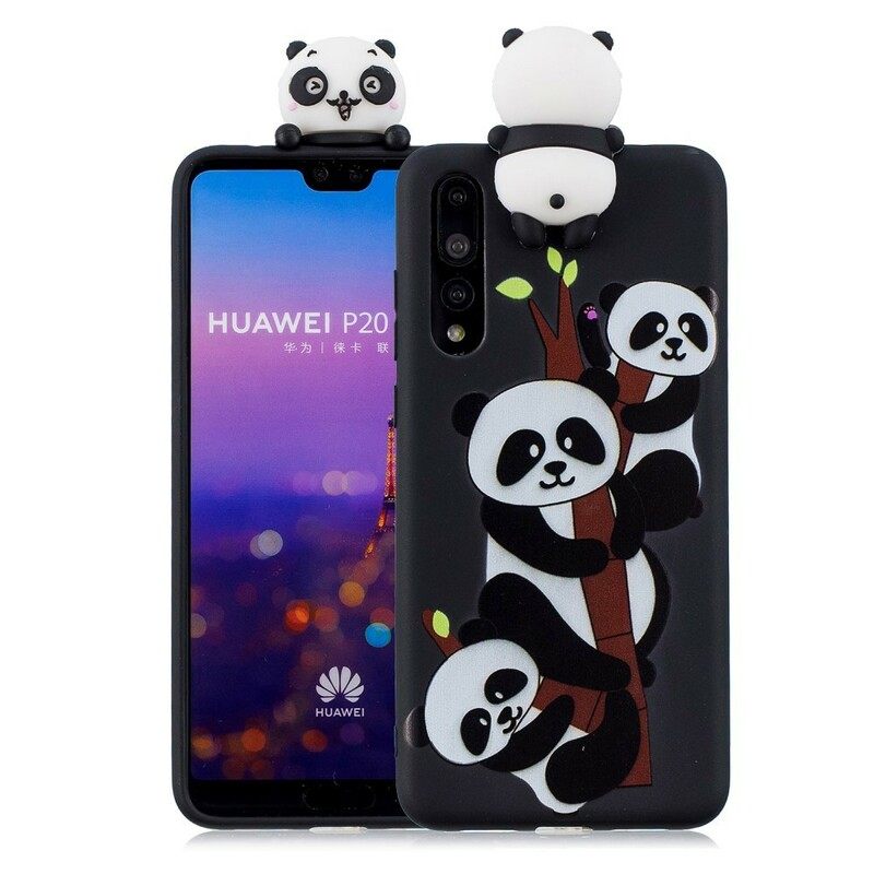 Θήκη Huawei P20 Pro Οικογένεια 3d Panda