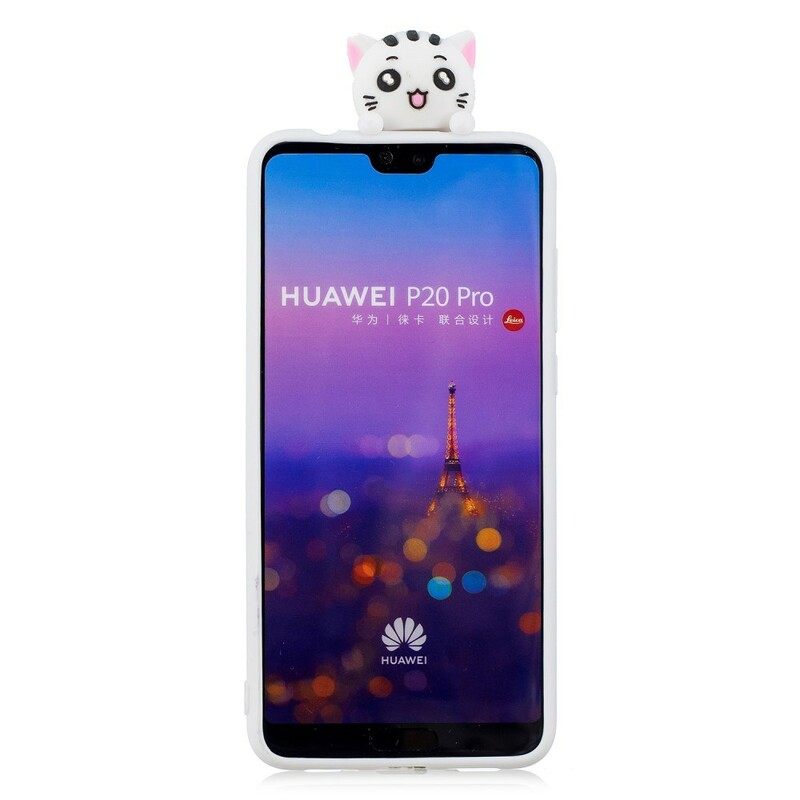 Θήκη Huawei P20 Pro Τρισδιάστατη Γάτα Διασκέδαση