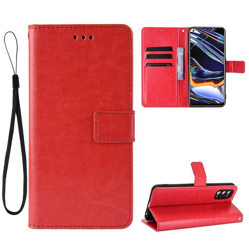 Θήκη Flip Realme 7 Pro Flashy Faux Leather