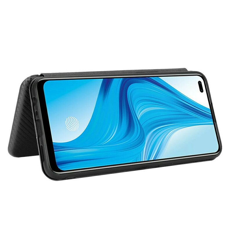 θηκη κινητου Realme 7 Pro Θήκη Flip Έγχρωμη Σιλικόνη Άνθρακα