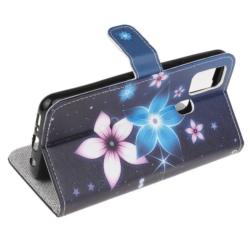 Κάλυμμα Samsung Galaxy M31 με κορδονι Lunar Strap Flowers