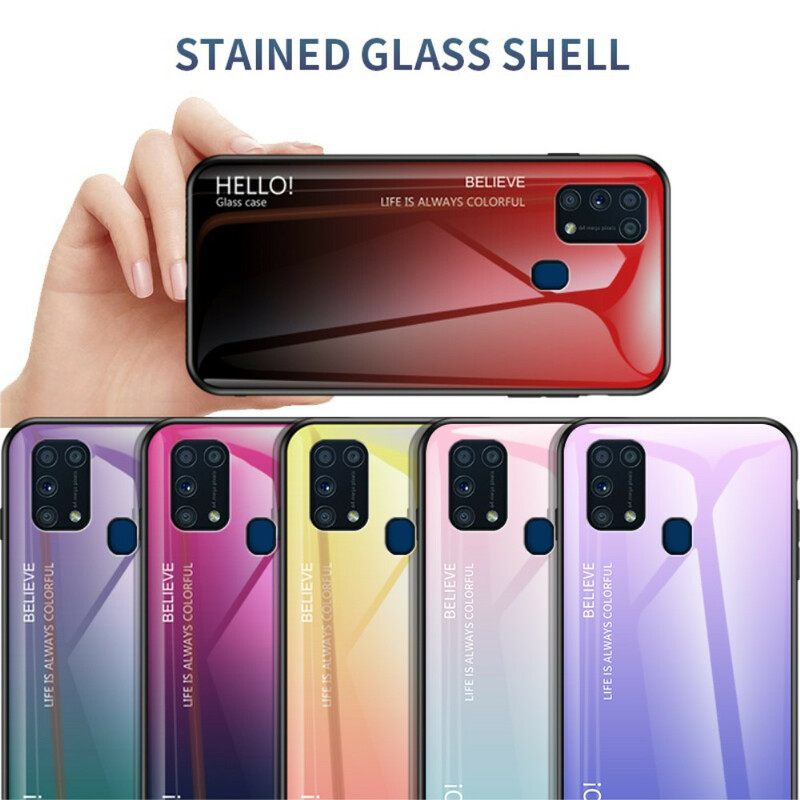 θηκη κινητου Samsung Galaxy M31 Tempered Glass Γεια Σας