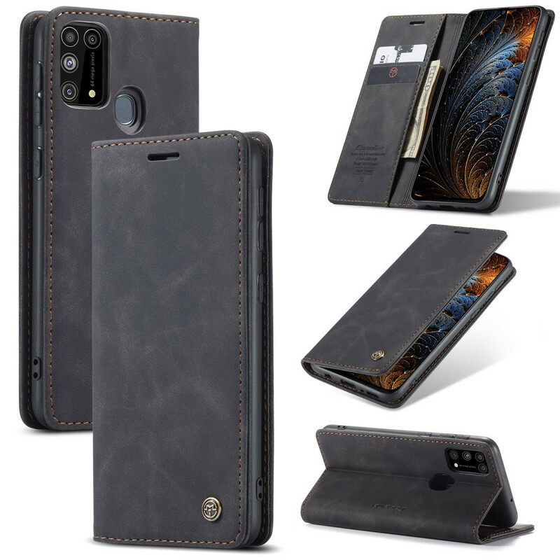 θηκη κινητου Samsung Galaxy M31 Θήκη Flip Caseme Faux Leather