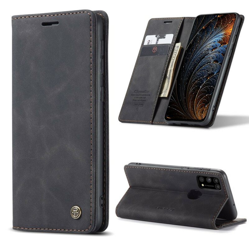 θηκη κινητου Samsung Galaxy M31 Θήκη Flip Caseme Faux Leather