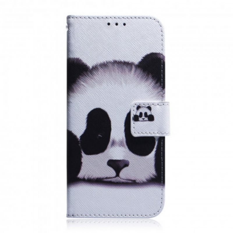 δερματινη θηκη Motorola Edge 20 Πρόσωπο Panda