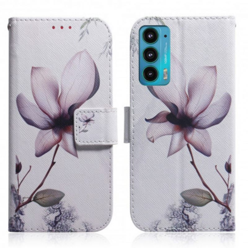 Κάλυμμα Motorola Edge 20 Dusty Pink Flower