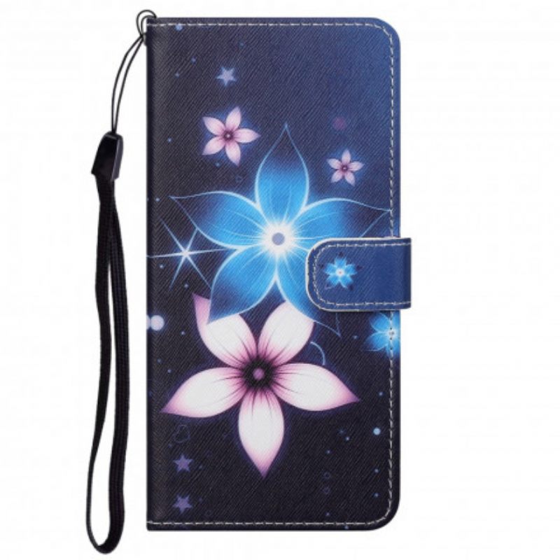 Κάλυμμα Motorola Edge 20 με κορδονι Lunar Strap Flowers