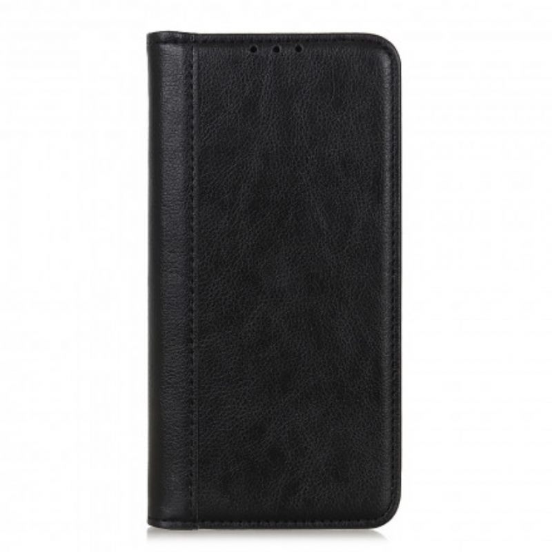 θηκη κινητου Motorola Edge 20 Θήκη Flip Έκδοση Litchi Split Leather