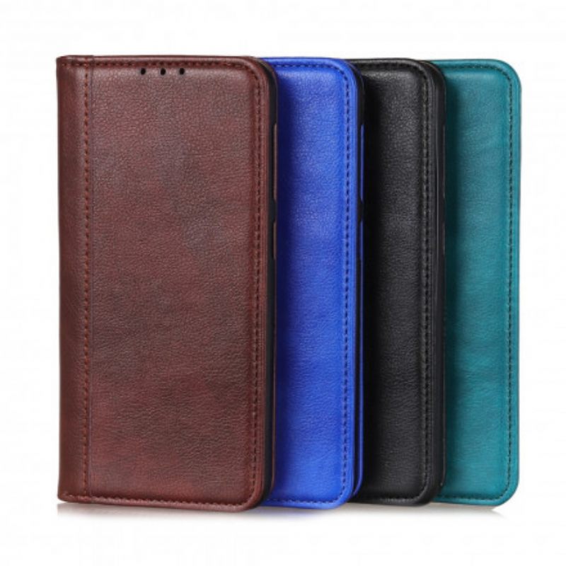 θηκη κινητου Motorola Edge 20 Θήκη Flip Έκδοση Litchi Split Leather