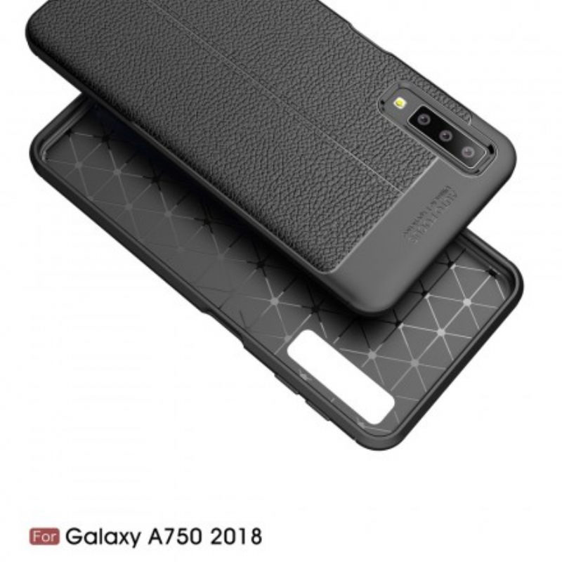 Θήκη Samsung Galaxy A7 Δερμάτινο Εφέ Litchi Double Line