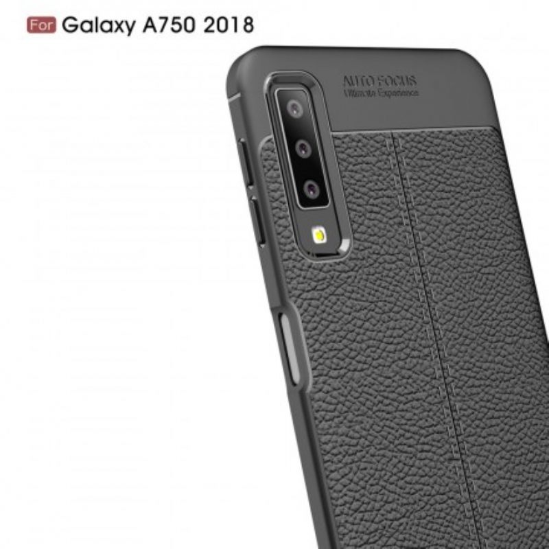 Θήκη Samsung Galaxy A7 Δερμάτινο Εφέ Litchi Double Line