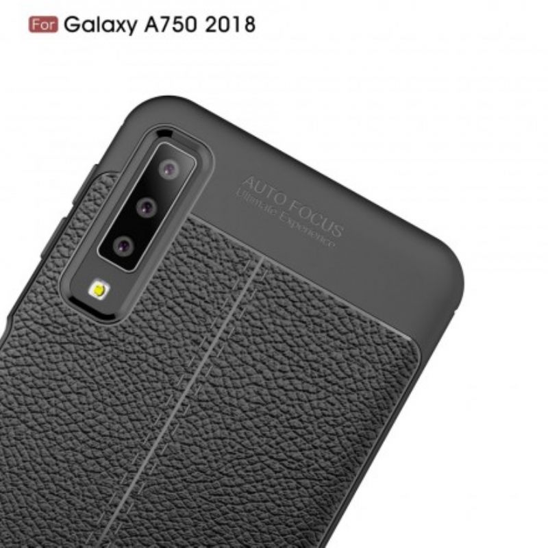 Θήκη Samsung Galaxy A7 Δερμάτινο Εφέ Litchi Double Line