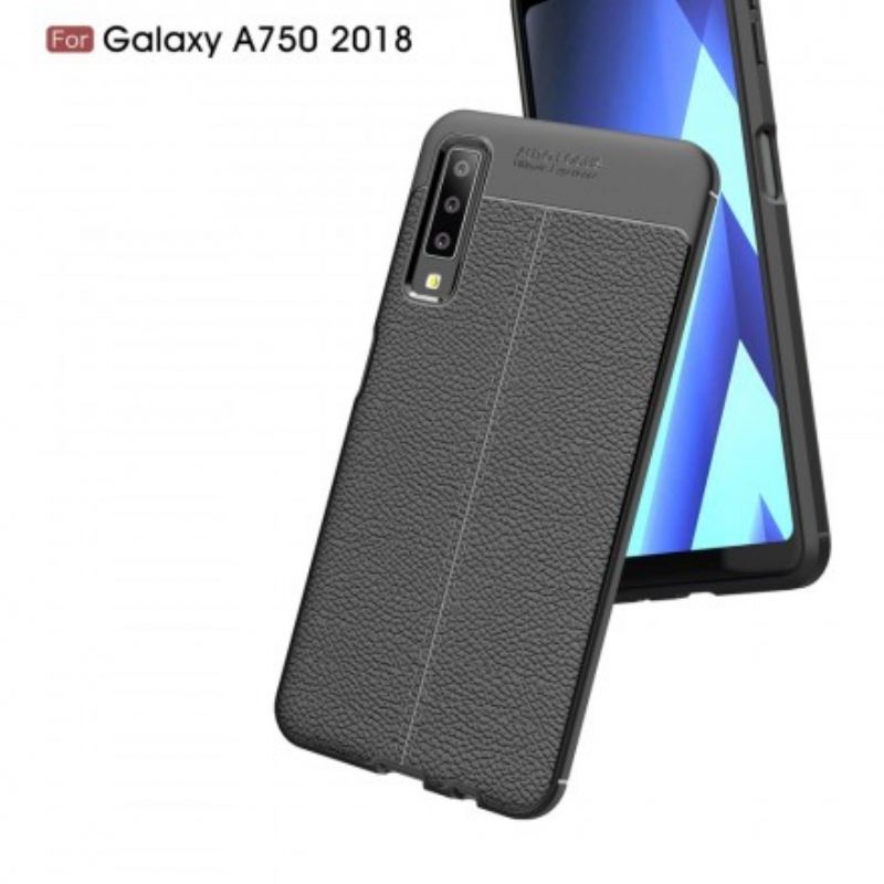 Θήκη Samsung Galaxy A7 Δερμάτινο Εφέ Litchi Double Line