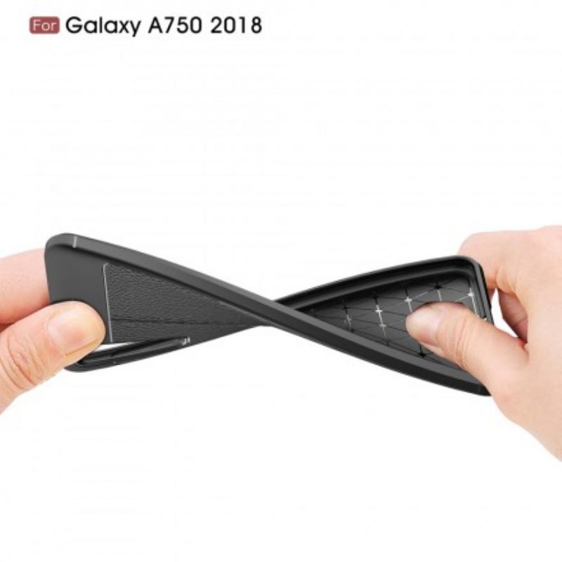 Θήκη Samsung Galaxy A7 Δερμάτινο Εφέ Litchi Double Line