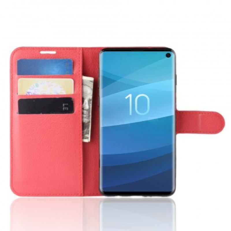 Κάλυμμα Samsung Galaxy S10 Ρετρό Ψεύτικο Δέρμα