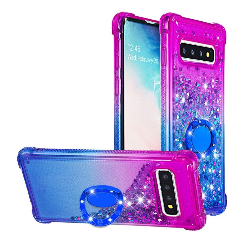 Θήκη Samsung Galaxy S10 Glitter Ring-support