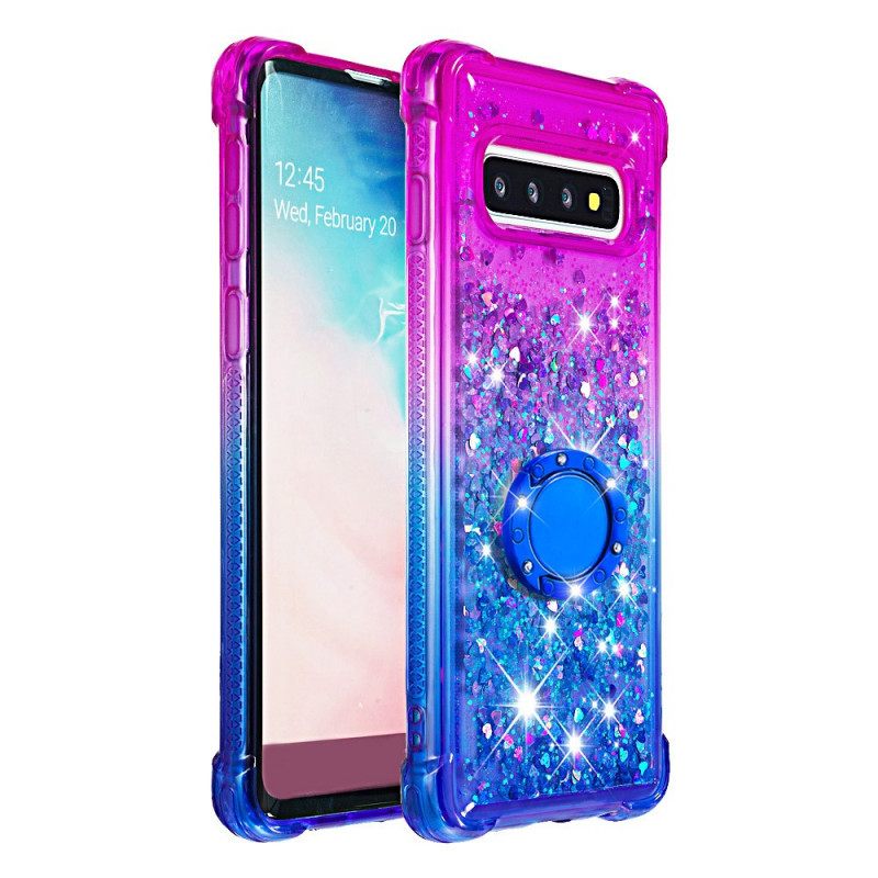 Θήκη Samsung Galaxy S10 Glitter Ring-support