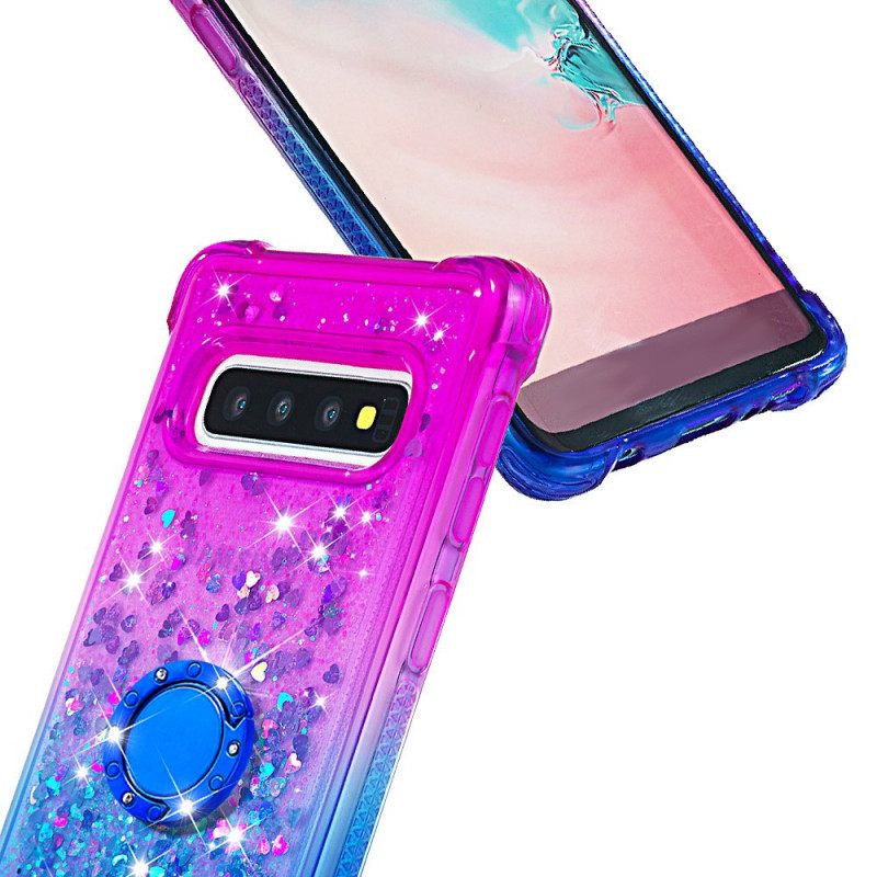 Θήκη Samsung Galaxy S10 Glitter Ring-support