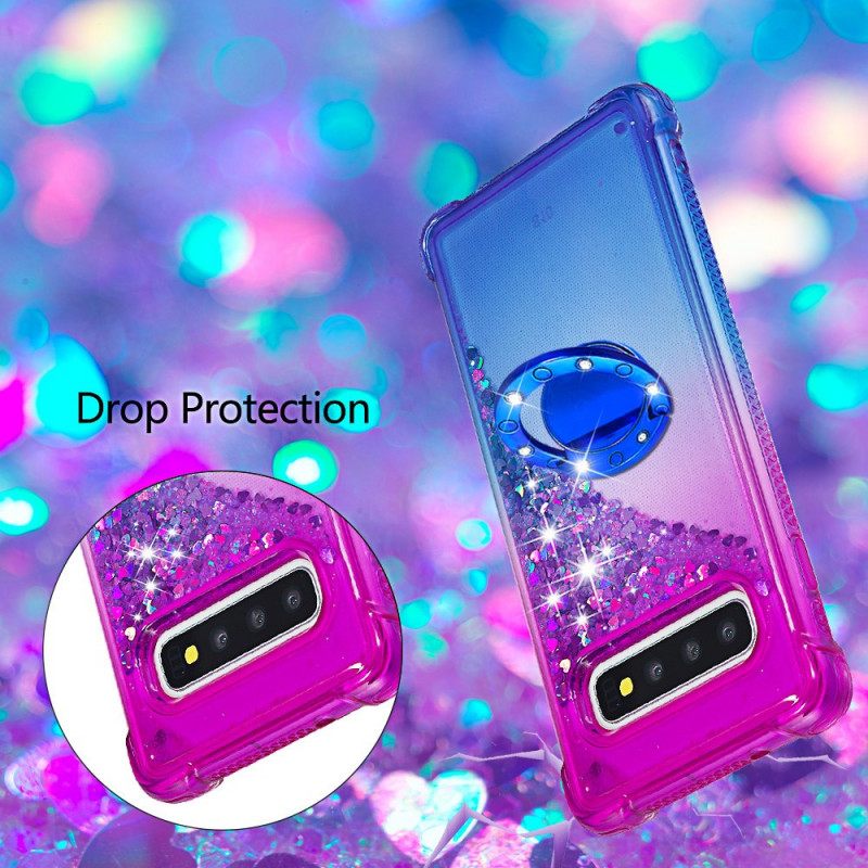 Θήκη Samsung Galaxy S10 Glitter Ring-support