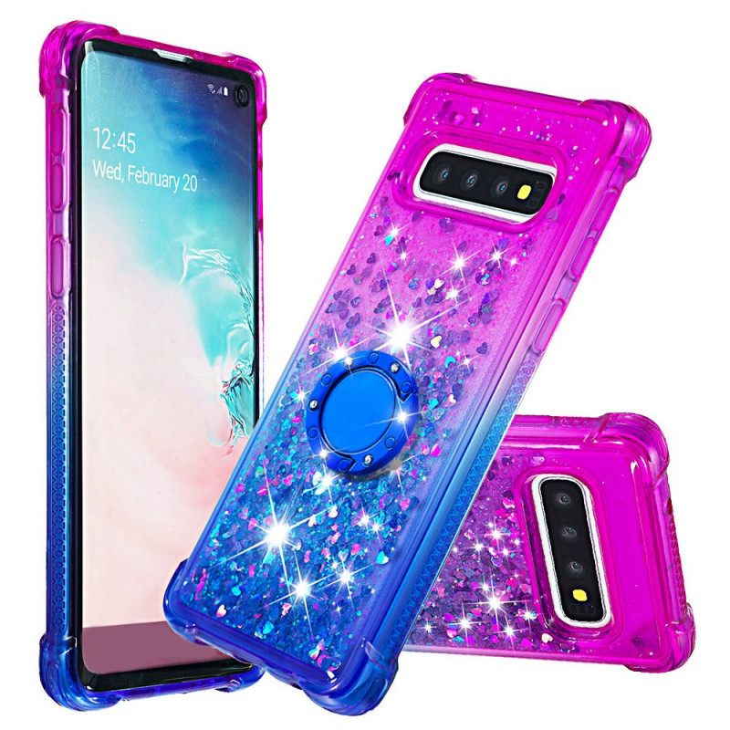 Θήκη Samsung Galaxy S10 Glitter Ring-support