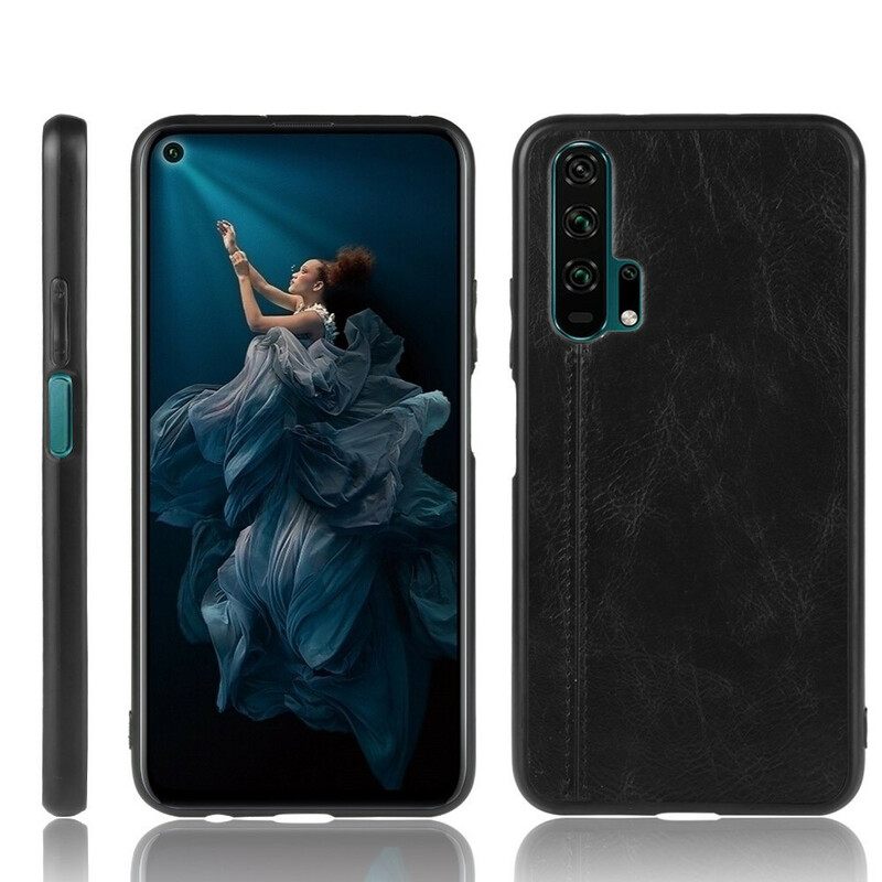 Θήκη Honor 20 Pro Δερμάτινη Ραφή Σε Στυλ