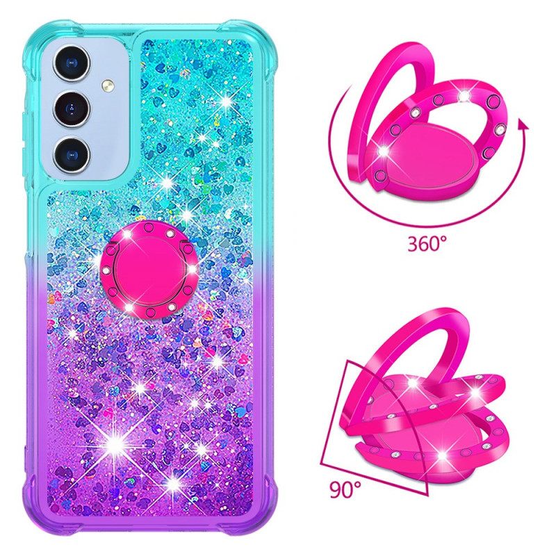 Κάλυμμα Samsung Galaxy A15 5g Glitter Gradient Support Ring