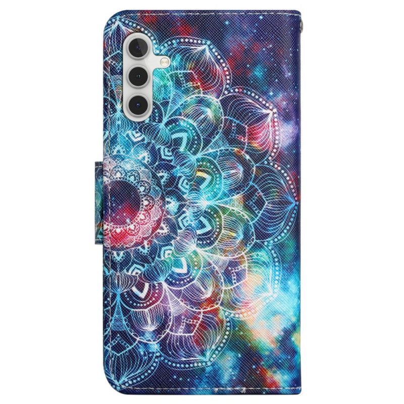 Θηκη Κινητου Samsung Galaxy A15 5g Starry Sky Και Mandala Με Strap