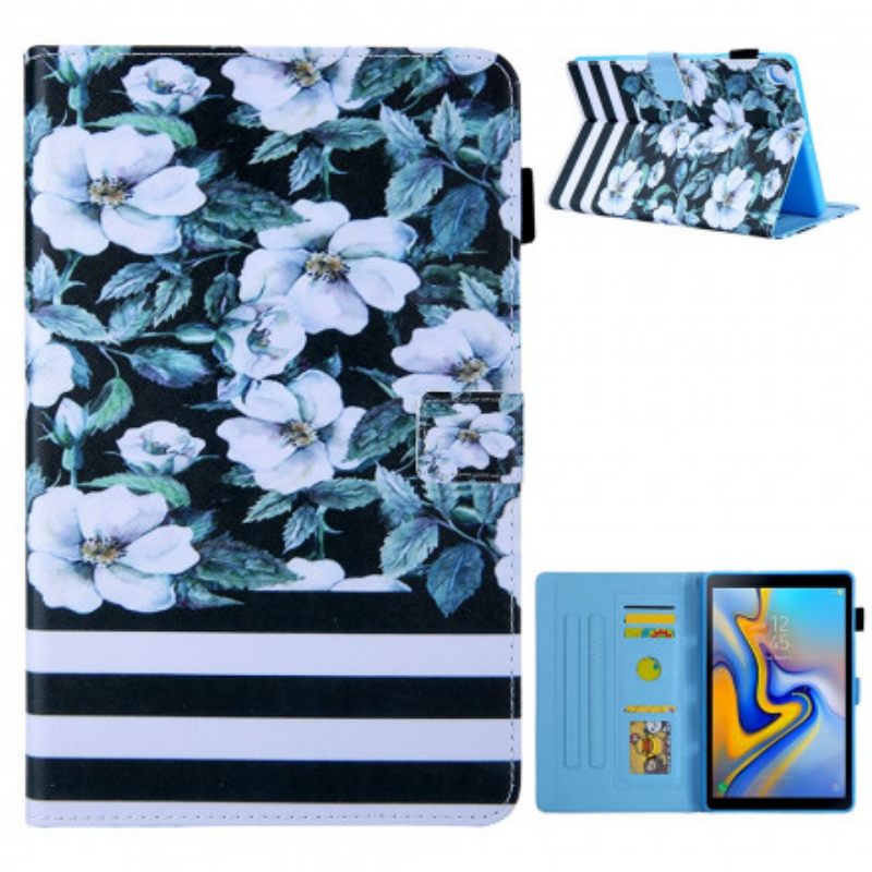 Θήκη Flip Samsung Galaxy Tab A7 (2020 Design Flowers