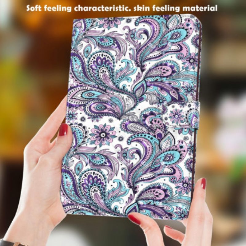 Θήκη Flip Samsung Galaxy Tab A7 Μοτίβο Paisley