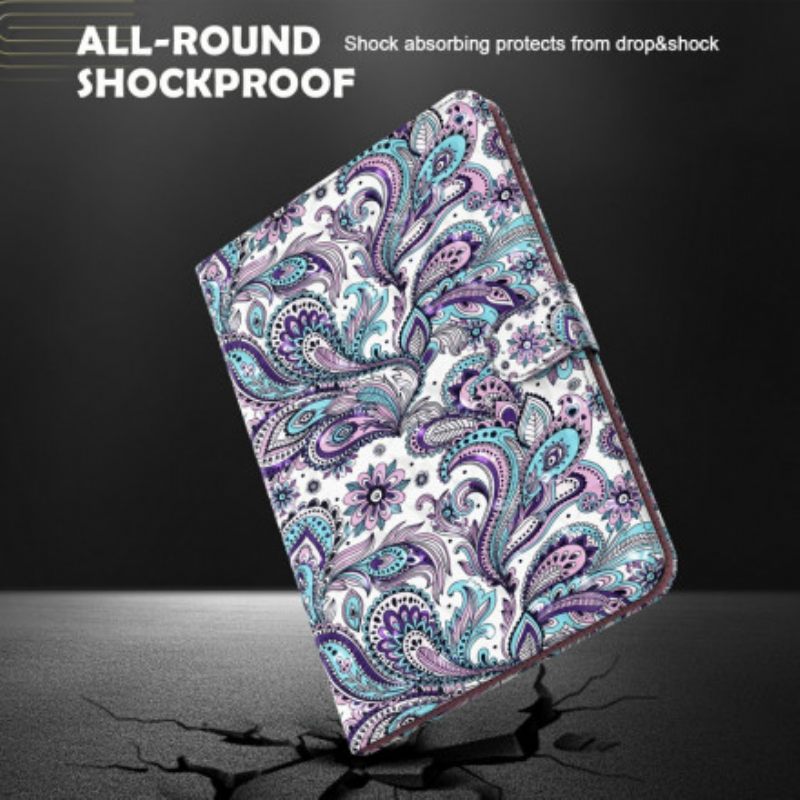 Θήκη Flip Samsung Galaxy Tab A7 Μοτίβο Paisley