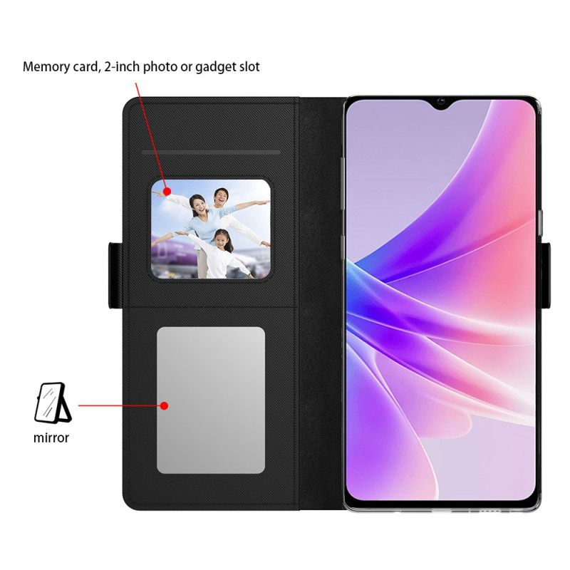 Θηκη Κινητου Realme 12 Plus 5g Θήκες Κινητών Καθρέφτης Και Αφαιρούμενη Θήκη Κάρτας