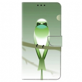 Δερματινη Θηκη Honor X9b / Magic 6 Lite Green Bird