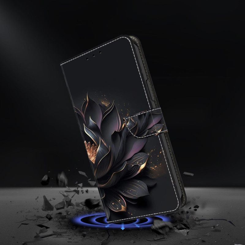 Δερματινη Θηκη Honor X9b / Magic 6 Lite Purple Lotus Σιλικόνης