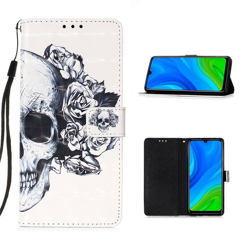 Κάλυμμα Huawei P Smart 2020 Floral Skull