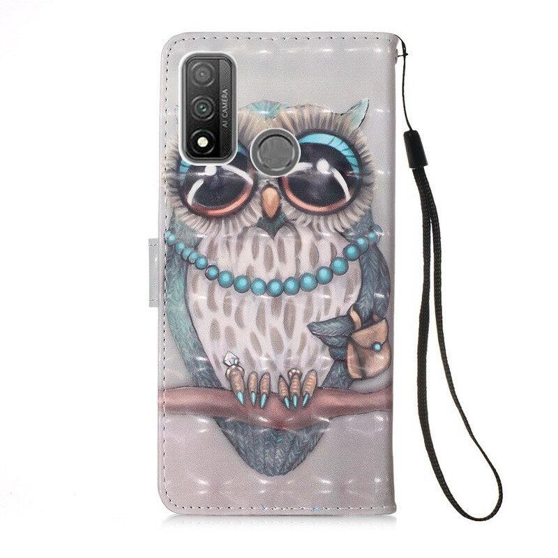 Κάλυμμα Huawei P Smart 2020 με κορδονι Miss Strappy Owl