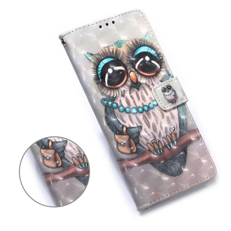 Κάλυμμα Huawei P Smart 2020 με κορδονι Miss Strappy Owl