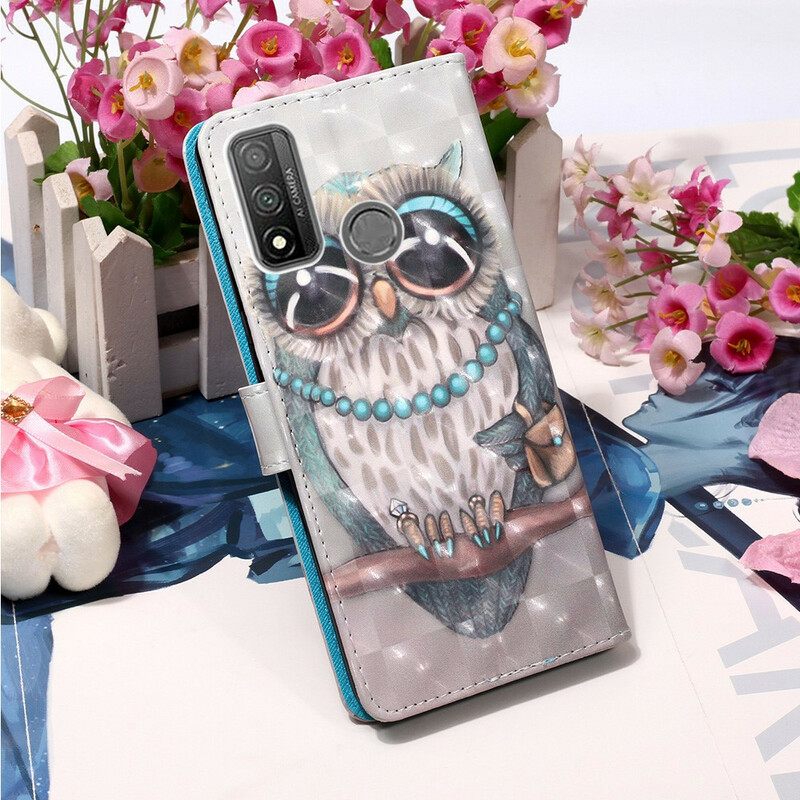 Κάλυμμα Huawei P Smart 2020 με κορδονι Miss Strappy Owl