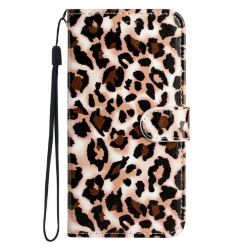 Δερματινη Θηκη Xiaomi 14t Leopard Print Σιλικόνης