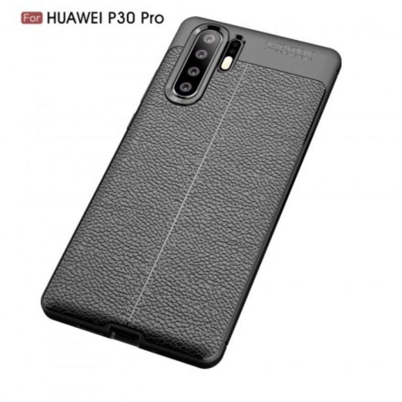 Θήκη Huawei P30 Pro Δερμάτινο Εφέ Litchi Διπλής Γραμμής