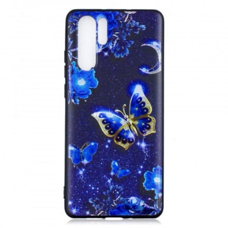 Θήκη Huawei P30 Pro Χρυσή Πεταλούδα