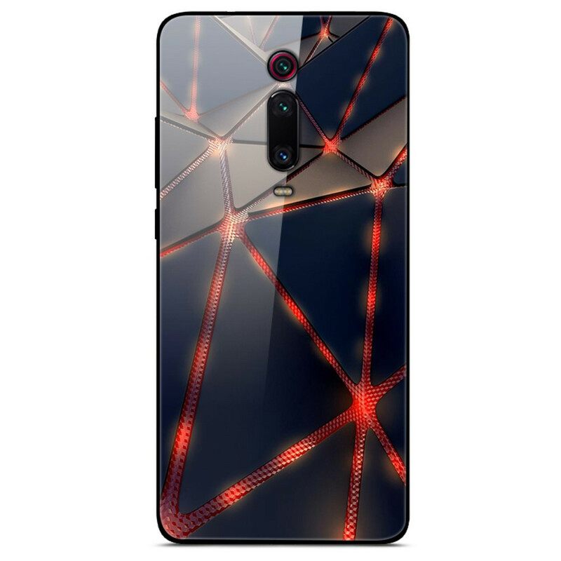 θηκη κινητου Xiaomi Mi 9T / Mi 9T Pro Κόκκινο Ρεγιόν Tempered Glass