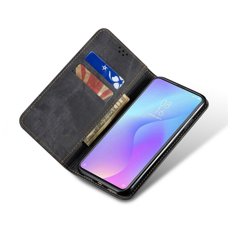 θηκη κινητου Xiaomi Mi 9T / Mi 9T Pro Θήκη Flip Τζιν Ύφασμα