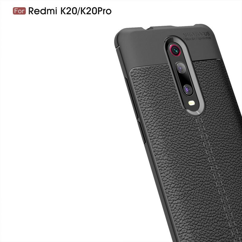 Θήκη Xiaomi Mi 9T / Mi 9T Pro Δερμάτινο Εφέ Litchi Διπλής Γραμμής