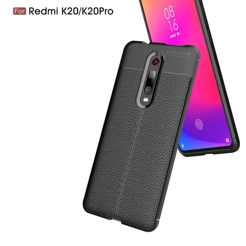 Θήκη Xiaomi Mi 9T / Mi 9T Pro Δερμάτινο Εφέ Litchi Διπλής Γραμμής