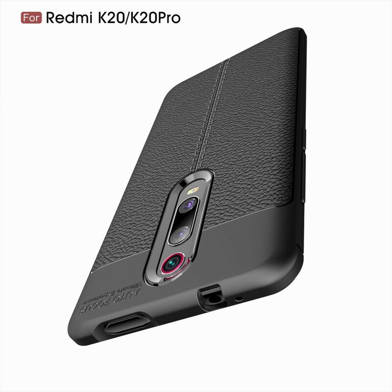 Θήκη Xiaomi Mi 9T / Mi 9T Pro Δερμάτινο Εφέ Litchi Διπλής Γραμμής