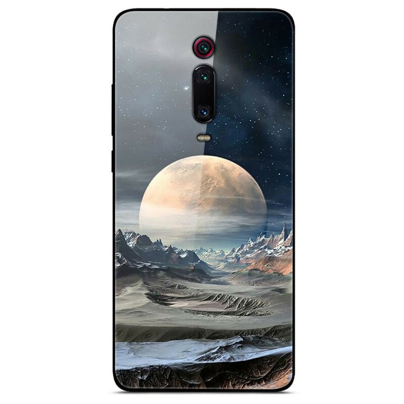 Θήκη Xiaomi Mi 9T / Mi 9T Pro Space Moon Tempered Glass