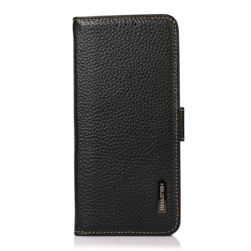 Κάλυμμα Vivo X80 Pro Litchi Leather Khazneh Rfid