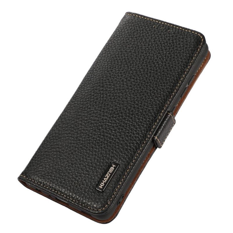 Κάλυμμα Vivo X80 Pro Litchi Leather Khazneh Rfid