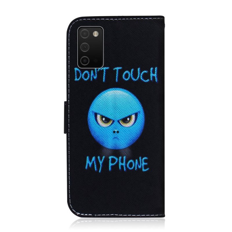 Θήκη Flip Samsung Galaxy A03s Τηλέφωνο Emoji